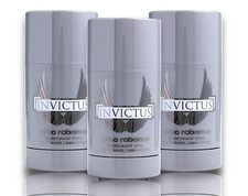 Paco Rabanne Invictus Deodorant Stick 2.6 oz for Men Alcohol Free LOT OF 3