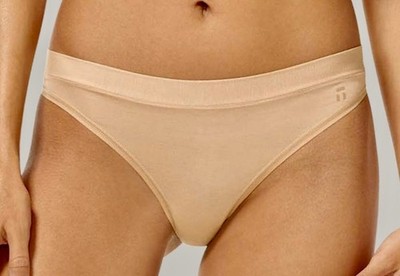 TOMMY JOHN Second Skin Maple Sugar Nude Thong Panty Womens M 6 L 7 XL 8 2XL 9