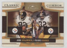 2009 Donruss Classics Classic Combos Gold John Stallworth Franco Harris HOF 7i6