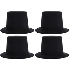 2 Count Mini Top Hat Doll Miniature Hats for Crafts Dolls Baby Accessories