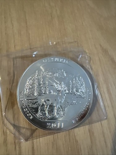 2011 America the Beautiful Washington Olympic 5 oz .999 Silver Bullion Coin