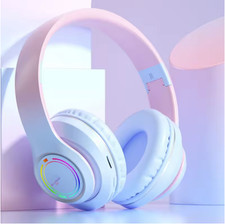 Wireless Bluetooth Headphones Children's Multi-color Light Headsets