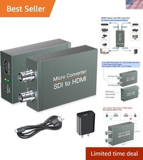 SDI to HDMI Converter with SDI Loop Out, 1080p HD-SDI / 3G-SDI/SD-SDI to HDMI...