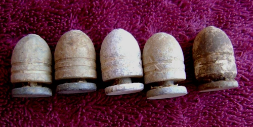 (5) EXCAVATED DROPPED WILLIAMS CLEANER BULLETS (VICKSBURG)