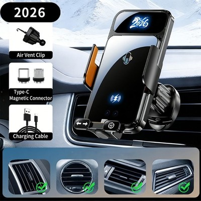 Wireless Car Chargers,15W Fast Charging Phone Holder Car Mount Car Accessories