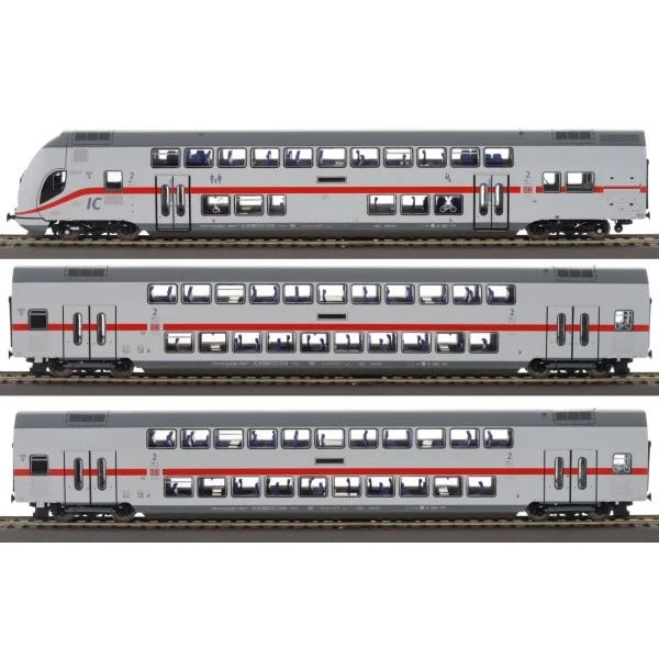 Brawa 44560 H0 3er Set Doppelstockeinheit TWINDEXX VARIO IC2 DBAG VI Neu