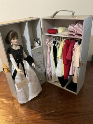 Franklin Mint The Jackie Doll, Jackie Kennedy Doll, Trunk, Clothes, Accessories