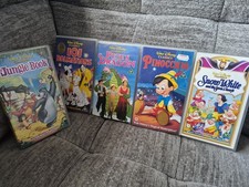 5 x Disney Cassics VHS Tapes Bundle