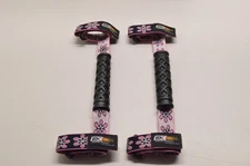 EK Motor Sports 19022P, Black/Pink Black & Pink 1 3/4" Grab Handles NOS