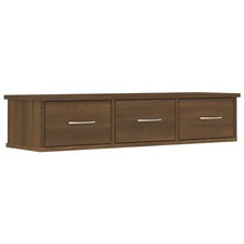 Wall-mounted Drawer Shelf Wall Rack Storage Cabinet Engineered Wood vidaXL