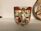 VTG JAPANESE SATSUMA KUTANI PORCELAIN CUP AND SAUCER DRAGON HANDLE — photo 3