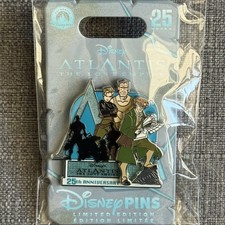 Prendedor Disney Store Atlantis El Imperio Perdido 25th Milo Helga Commander LE 1700