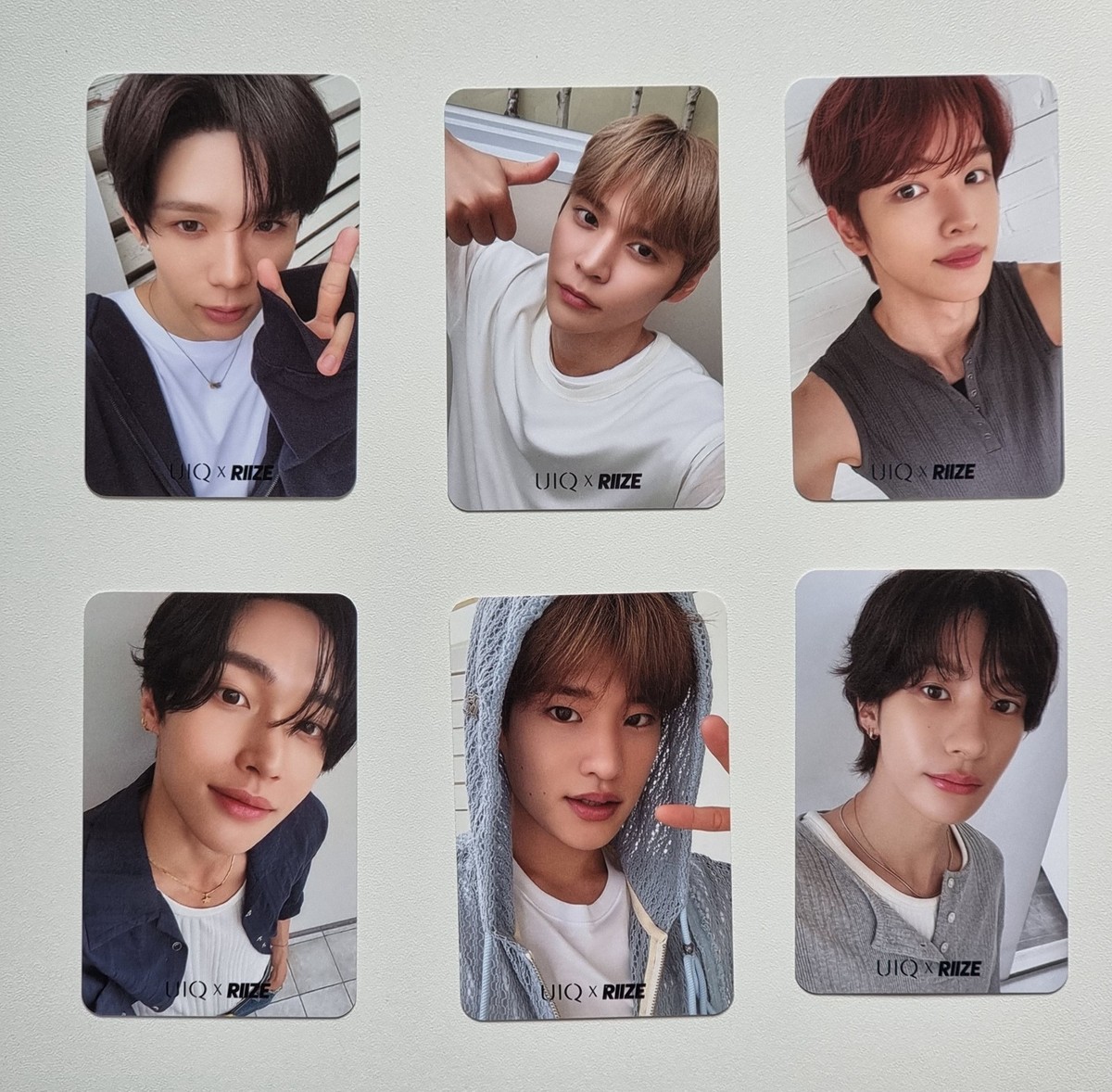RIIZE UIQ ポストカード SET] RIIZE x UIQ NEW Official Photocard Set (6 pcs) PHOTO CARD