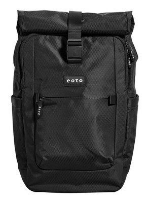 eoto Tall41 Rolltop Backpack Rucksack Rucksack Black schwarz Neu