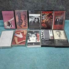 Lot Of 10 Classic Rock Cassette Tapes U2 Ratt Great White Poison Bad Company