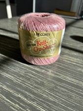 NIP Dzianina Cro-Sheen Szydełkowana nić Rozmiar Różowe płaszcze JP 100% Merceryzowana bawełna NOS