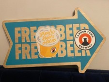 Camden Town Brewery Fresh Beer Wooden Arrow Sign - Man Cave