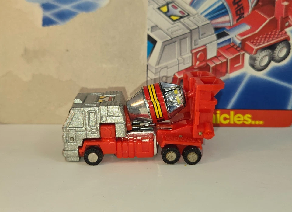 GoBots Block Head Enemy Robot Cement Mixer MR-36 1984 Package Cardback - Image 2 of 4