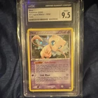 CGC 9.5 Mew 10/92 EX Legend Maker Holo English Pokemon Card 2006