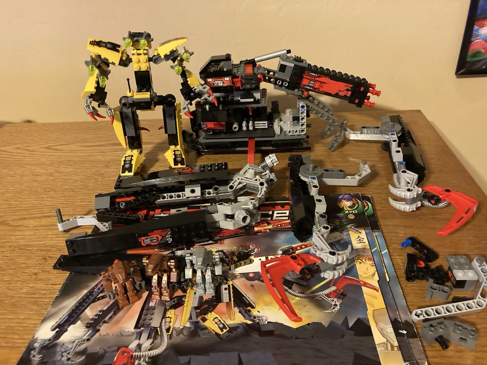 LEGO Exo-Force Combat Crawler X2 7721 Incomplete + Extra Drone