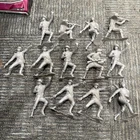 VTG LOT (13) LOUIS MARX 6" PLASTIC TOY SOLDIER GERMAN ARMY MEN MILITARY WW2 1963