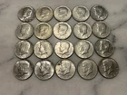 20 Kennedy 1969 D Half Dollars 40% Silver Very Good Condition # 8
