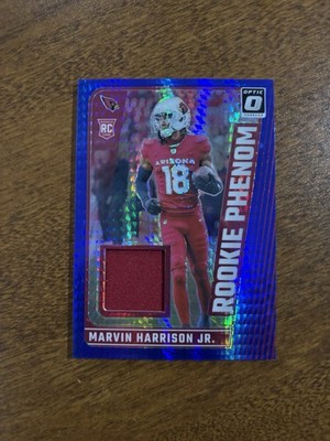   2024 Donruss Optic Marvin Harrison Jr Blue Hyper Rookie Phenom Patch #RPB-MHJ