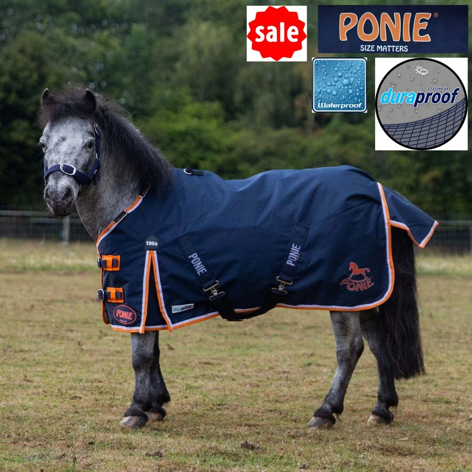 GALLOP Galopp Ponie Weidedecke Duraproof 100g 5-Punkt Standard Hals Weidedecke Ponydecke