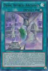 Dark World Archives SR13-EN026 Ultra Rare 1st Edition