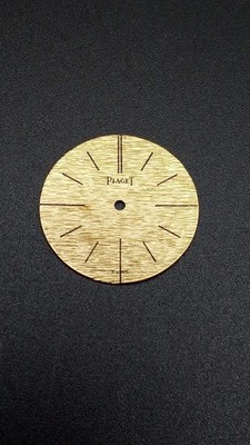 Piaget Leinen Zifferblatt in 18kt Gold + Kugelpaar cal 9p