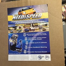 Original ad 2004 Need For Speed Global Vr 11- 8'' ARCADE VIDEO  GAME FLYER image