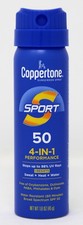 Coppertone Sport Sunscreen Spray SPF 50 Broad Spectrum Water Resistant 1.6 oz