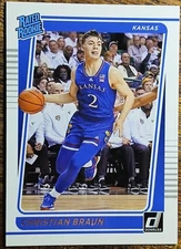 2022 Panini Donruss Rated Rookie Christian Braun RC Denver Foil SP #6 NM-MT DP