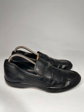 Prada Milano Stamp Vamp Driving Slip On Loafer.