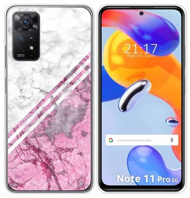 Hülle Silikon für Xiaomi Redmi Note 11 Pro / 5G Design Marmor 03 Zeichnung