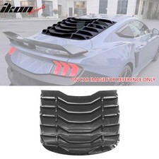 For 24-26 Mustang Coupe Ikon Rear Window Windshield Louver Cover Abs Gloss Black