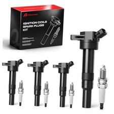 Ignition Coil Spark Plugs Pack Fits for Hyundai Elantra Tucson Kia Soul Forte
