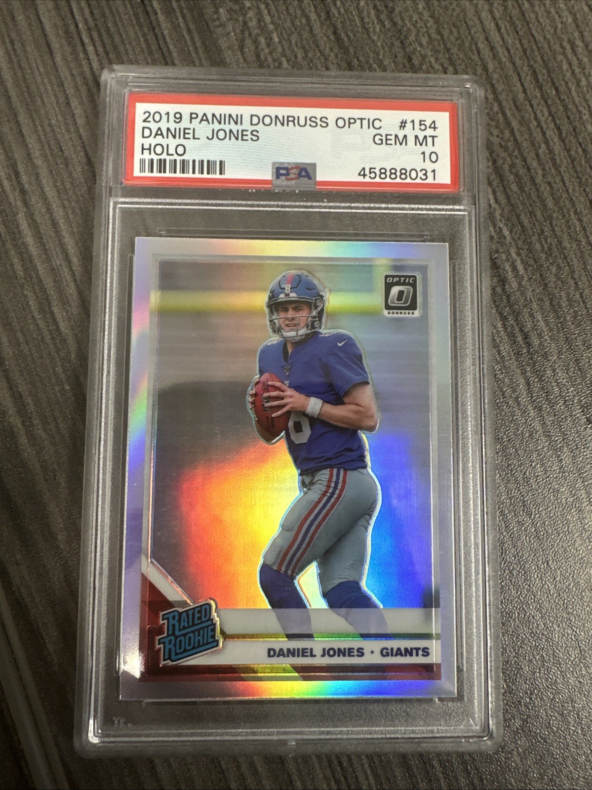 Daniel Jones Panini Donruss Optic #154 Holo