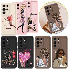 Stylish Girl Phone Case For Samsung S26 S25 Ultra A17 A36 Customized Hard Cover