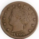 Photo of a 1906-P Liberty Nickel from an eBay listing that sold on Jul 22, 2026