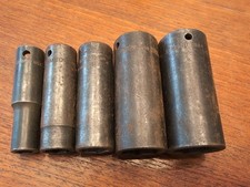 Lot Of 5x Snap On 12 Drive Deep Impact Socket Set Sae Sim140 To Sim 340
