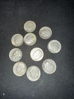 [Lot Of 10] Mercury Dimes 90% Silver Random Dates From 1942-1964 Free Shipping