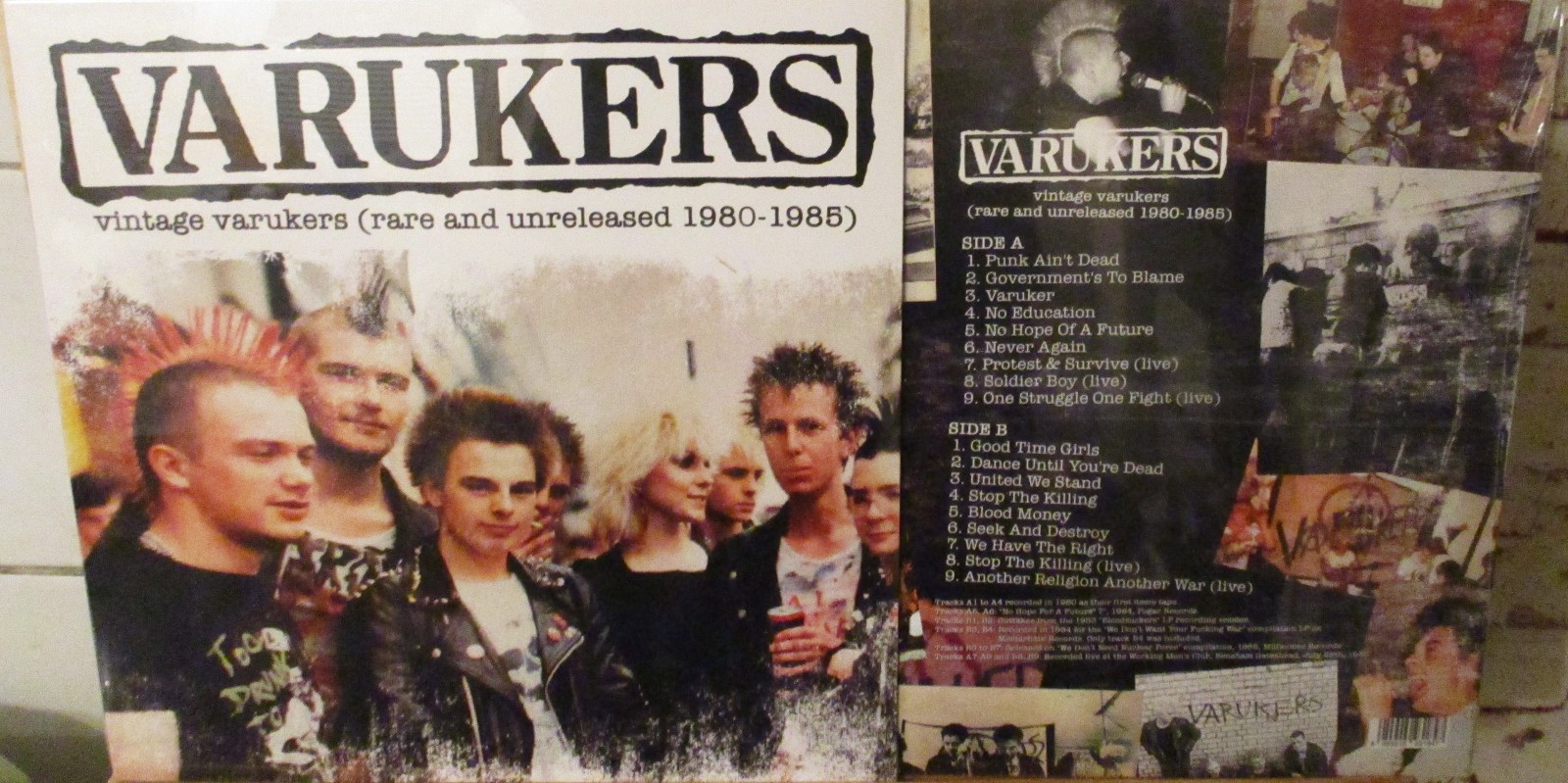 The Varukers – Vintage Varukers - Rare And Unreleased - 1980 - 1985 LP