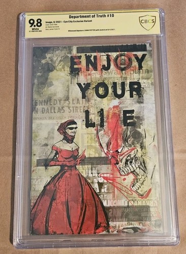 Department of Truth 10 Signed and Sketched by:Chinn Potter CBCS 9.8 w/COA