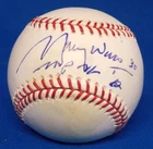 Maury Wills Signed "30" "MVP NL '62" Official Major League Baseball w/COA & Cube