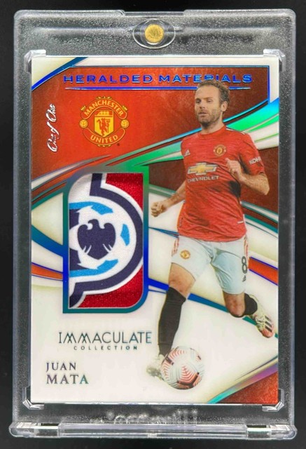 2020-21 Immaculate Juan Mata Heralded Patch Platinum #1/1 Man U