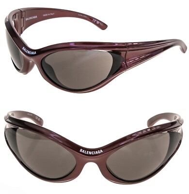 BALENCIAGA DYNAMO 0317 Burgundy 002 Fashion Demna Round Wrap