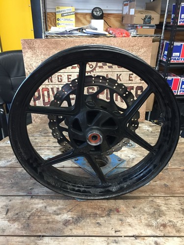 2012 Kawasaki EX250 Ninja 250R Front Wheel 41073-0178-QT - Picture 3 of 3
