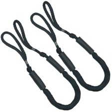 2X Marine Bungee Dock Line/Boat Mooring Rope Bungee Tie Down Stretch Black