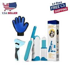 Dog Cat Pet Fur Hair  Lint Remover With Self Cleaning Base Reusable Grooming